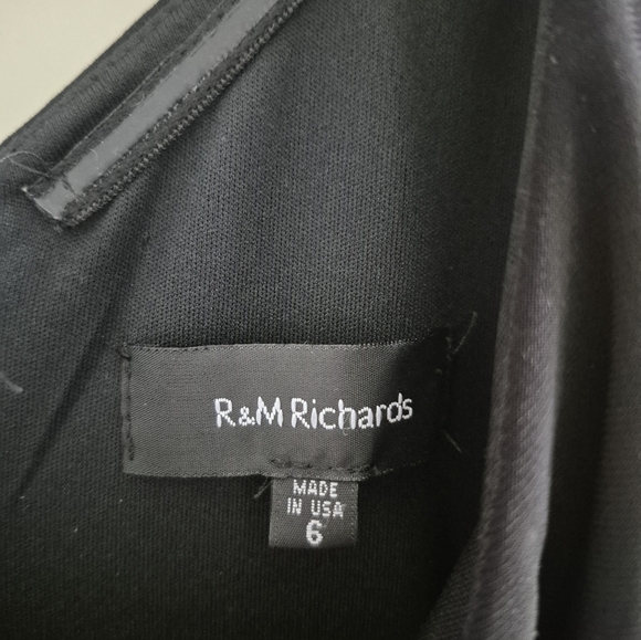 R&M Richards Black White One Shoulder Jumpsuit - Picture 3 of 5